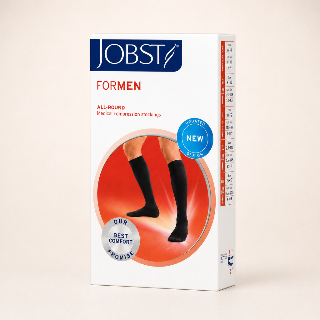 Meia Jobst For Men 20-30 mmHg, 3/4 Panturrilha