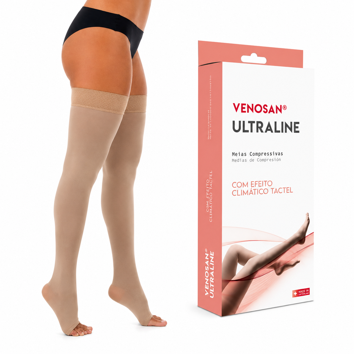 Meia Venosan 4000 Ultraline, 20-30 mmHg, 7/8 Meia Coxa