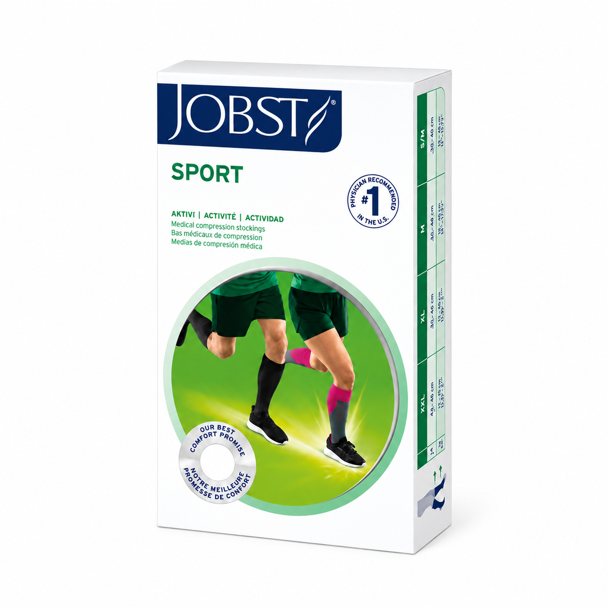 Meia Jobst Sport 20-30 mmHg, Panturrilha