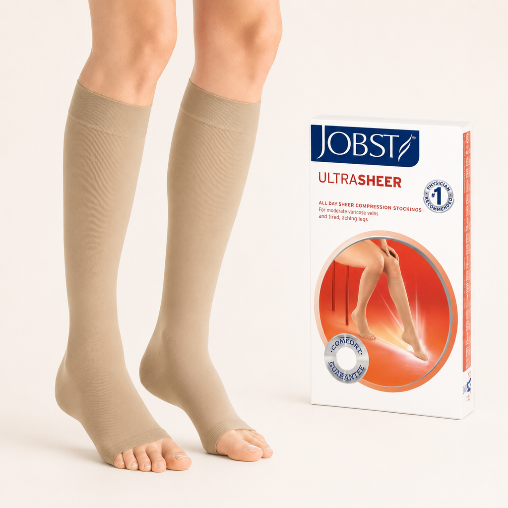 Meia Jobst UltraSheer, 20-30 mmHg, 3/4 Panturrilha
