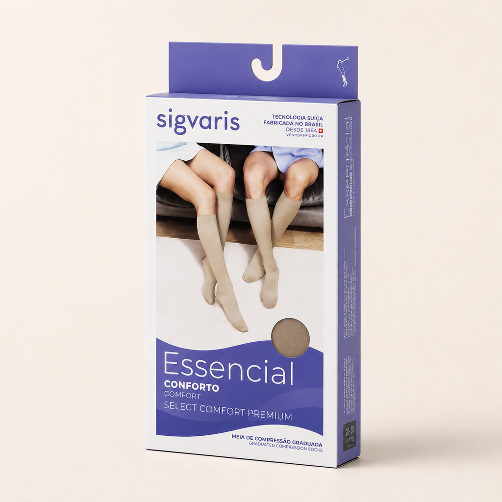 Meia Sigvaris Select Comfort, 15-20 mmHg, 3/4 Panturrilha