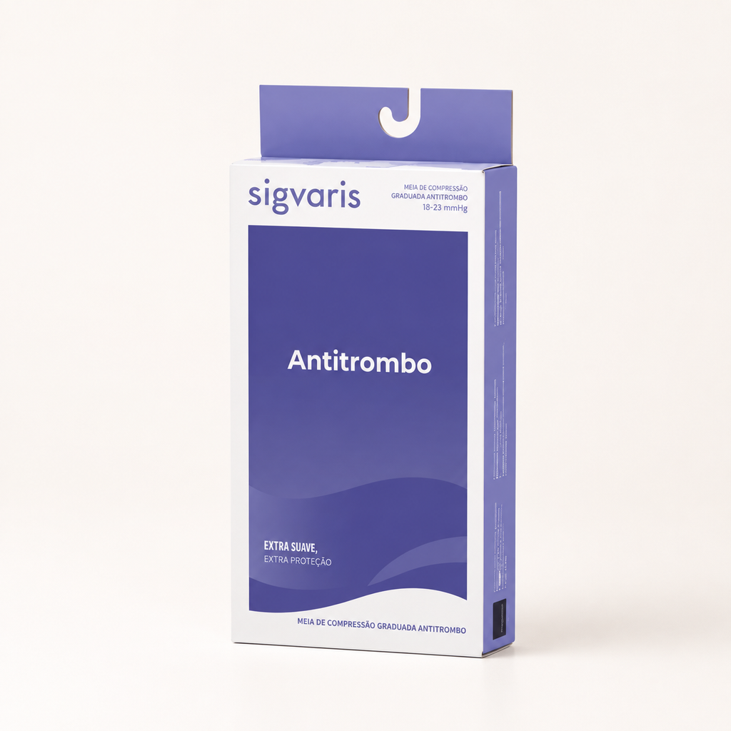 Meia Antitrombo Sigvaris, 18-23 mmHg, 7/8 Meia Coxa