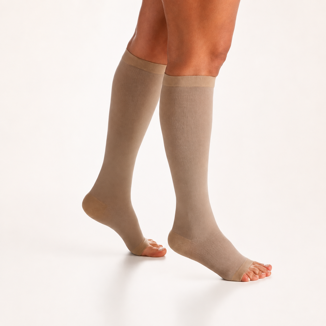 Meia Sigvaris Algodão Super, 20-30 mmHg, 3/4 Panturrilha