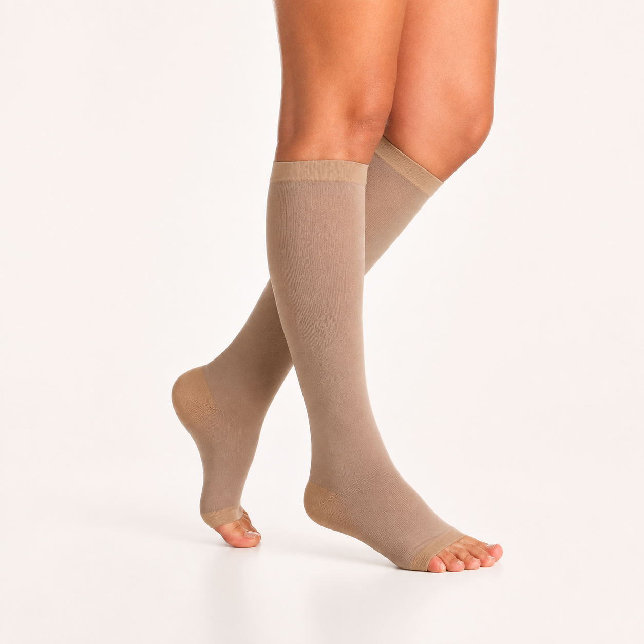 Meia Sigvaris Algodão Super, 20-30 mmHg, 3/4 Panturrilha