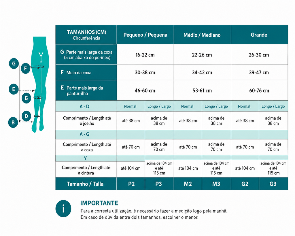 Meia Sigvaris Basic 20-30 mmHg, 3/4 Panturrilha