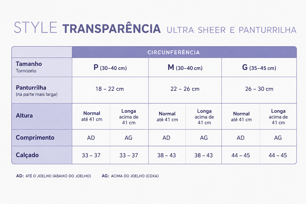 Meia Sigvaris Ever Sheer 20-30 mmHg, 3/4 Panturrilha