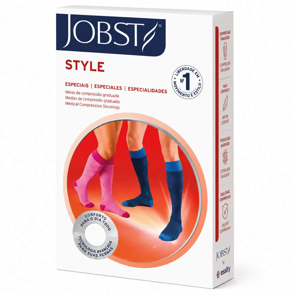 Meia Jobst Style, 20-30 mmHg, 3/4 Panturrilha