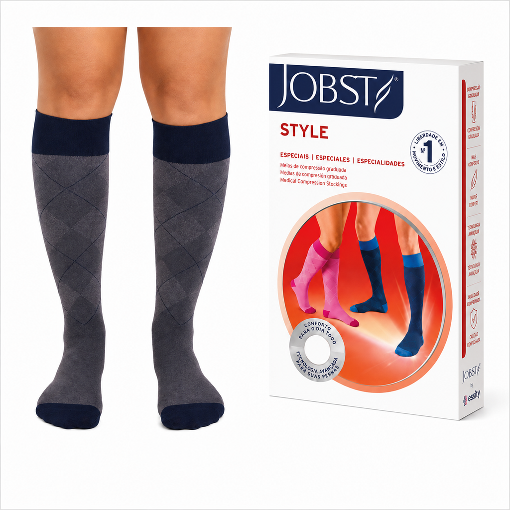 Meia Jobst Style, 20-30 mmHg, 3/4 Panturrilha