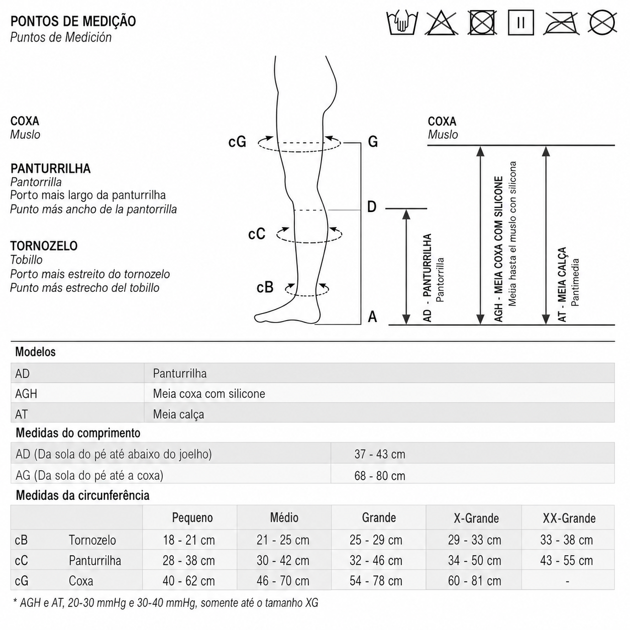 Meia Venosan 6000, 20-30 mmHg, 3/4 Panturrilha