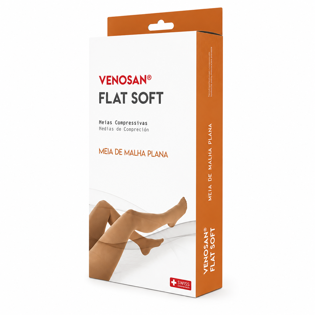 Meia Venosan Flat Soft, 20-30 mmHg, Malha Plana, 3/4 Panturrilha