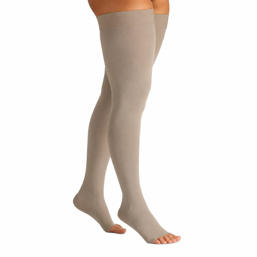 Sigvaris Meia Sigvaris Select Comfort, 20-30 mmHg, 7/8 Meia Coxa