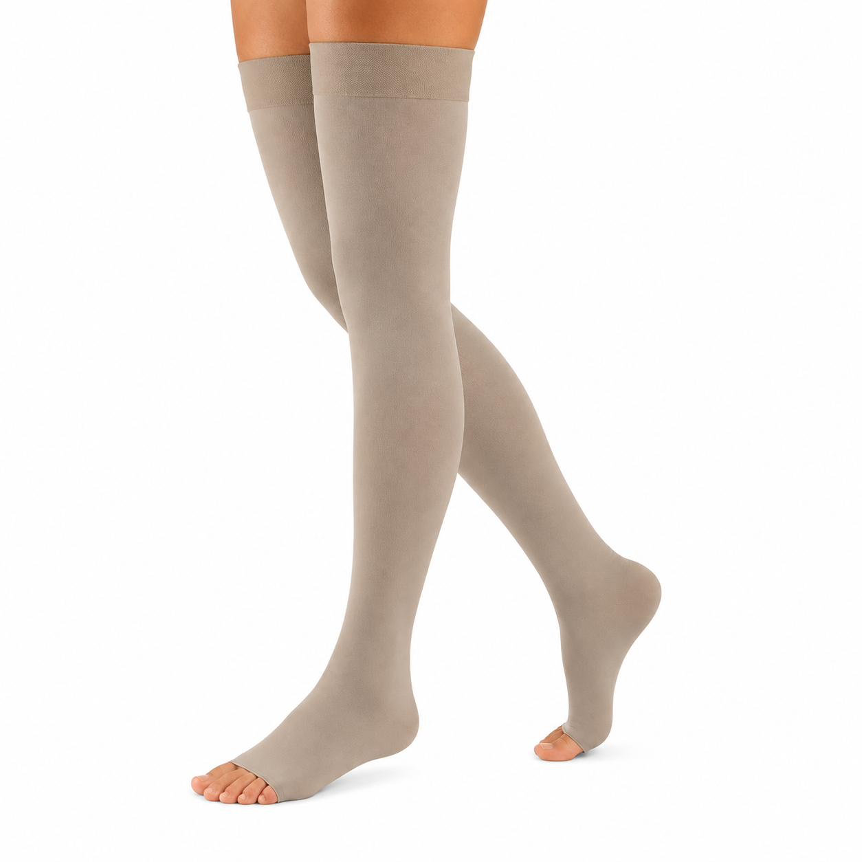 Sigvaris Meia Sigvaris Select Comfort, 20-30 mmHg, 7/8 Meia Coxa