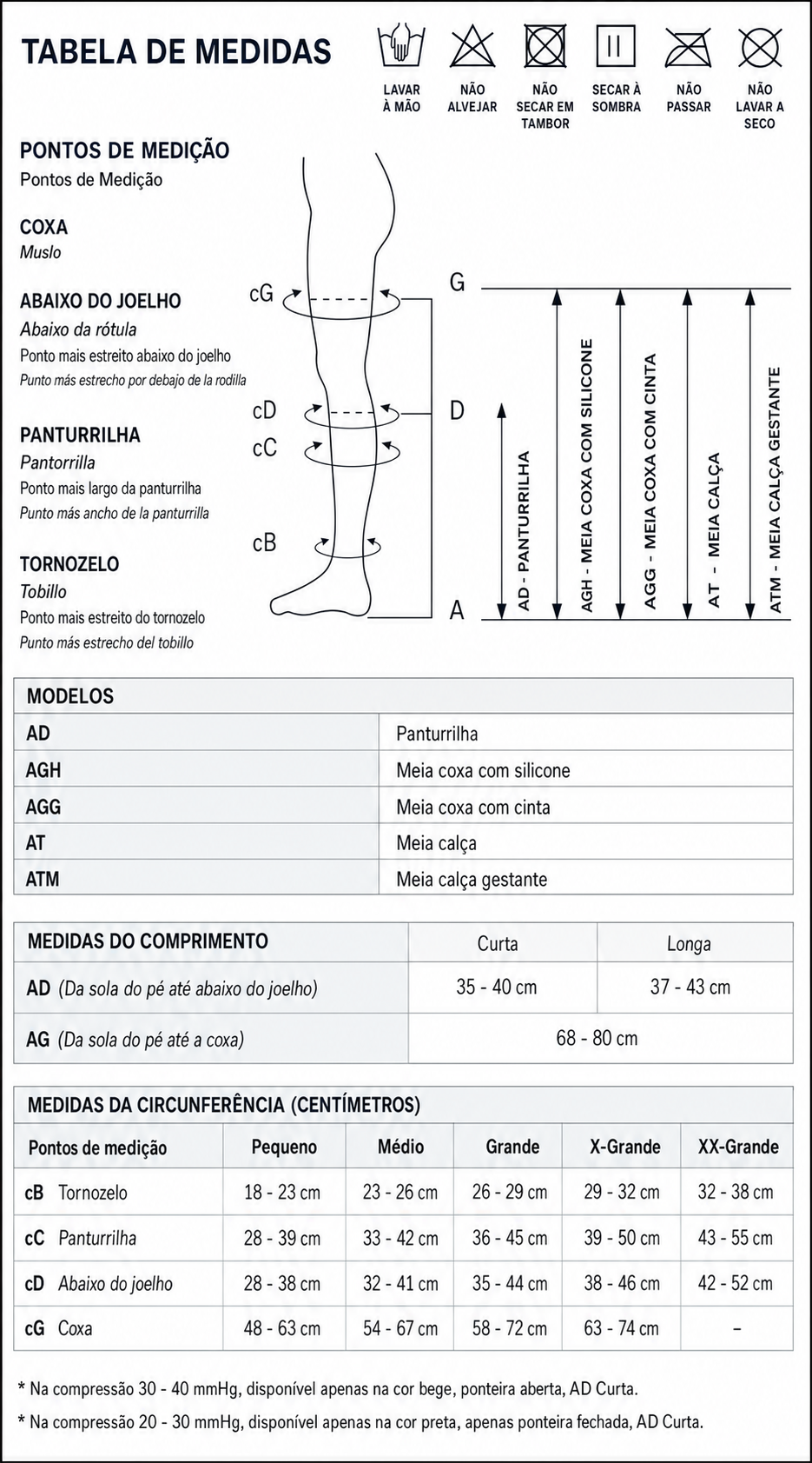 Meia Venosan 4000 Ultraline, 20-30 mmHg, 3/4 Panturrilha