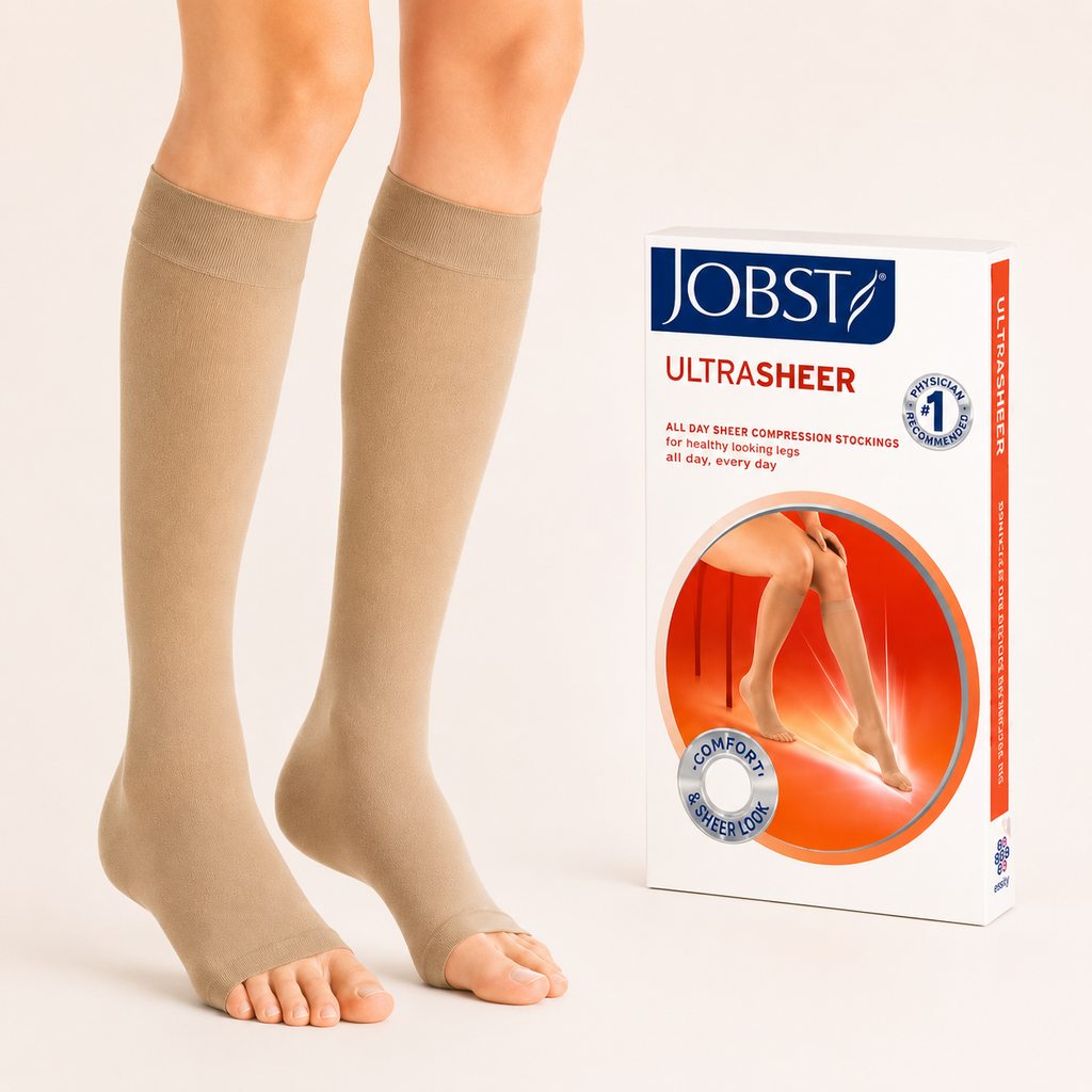 Meia Jobst UltraSheer, 20-30 mmHg, 3/4 Panturrilha