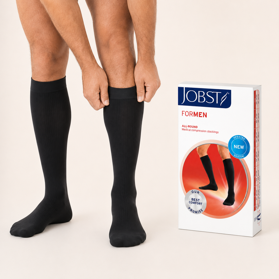Meia Jobst For Men 20-30 mmHg, 3/4 Panturrilha